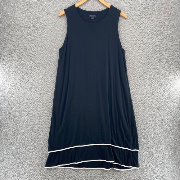 J Jill Dress Womens Medium Black Wearever Swing Jersey Knit Stretch Knee Length - Picture 1 of 10